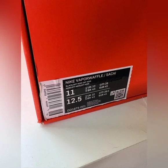 Nike Vaporwaffle Sacai Black Gum